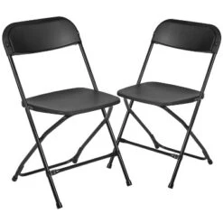 Flash Furniture Hercules™ Series Plastic Folding Chair - 2 Pack 650LB Weight Capacity -Flash Furniture GUEST 9eb2f318 98d0 43e6 9633 722b97531d84