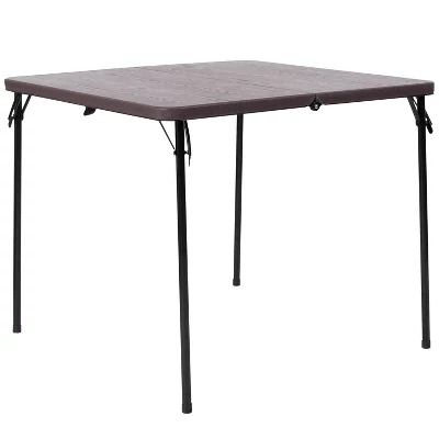 Flash Furniture 2.83-Foot Square Bi-Fold Plastic Folding Table With Carrying Handle 13 Flash Furniture 2.83-Foot Square Bi-Fold Plastic Folding Table With Carrying Handle - Image 11
