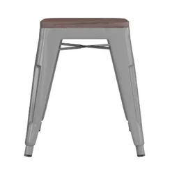 Flash Furniture 18" Backless Table Height Stool With Wooden Seat, Stackable Metal Indoor Dining Stool, Commercial Grade - Set Of 4 21 Flash Furniture 18" Backless Table Height Stool With Wooden Seat, Stackable Metal Indoor Dining Stool, Commercial Grade - Set Of 4 -Flash Furniture GUEST a10f631e 5e5d 4724 97fe 978decdf24bb