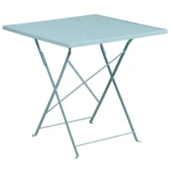 Flash Furniture Oia Commercial Grade 28" Square Indoor-Outdoor Steel Folding Patio Table -Flash Furniture GUEST a26159f6 3c4c 4000 a690 509034c129bb