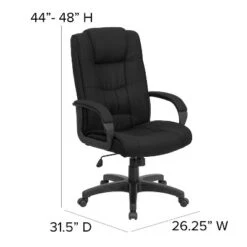 Flash Furniture High Back Multi-Line Stitch Upholstered Executive Swivel Office Chair With Arms -Flash Furniture GUEST a31ece8a 4af9 47fb 800b 9436a4433170