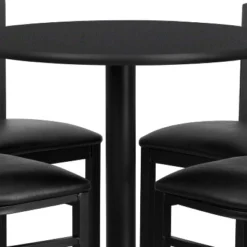 Flash Furniture 30'' Round Laminate Table Set With X-Base And 4 Ladder Back Metal Barstools 16 Flash Furniture 30'' Round Laminate Table Set With X-Base And 4 Ladder Back Metal Barstools -Flash Furniture GUEST a352a22b 136e 4bf8 9981 814df96d44af
