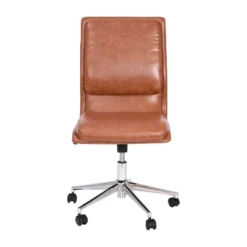Flash Furniture Madigan Mid-Back Armless Swivel Task Office Chair With Upholstery And Adjustable Metal Base -Flash Furniture GUEST a43d89a3 7318 4ca4 a83d 67977281a341