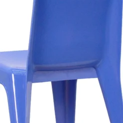 Flash Furniture 2 Pack Blue Plastic Stackable School Chair With Carrying Handle And 11" Seat Height -Flash Furniture GUEST a4413144 f74f 47c0 aba7 1cfced966751
