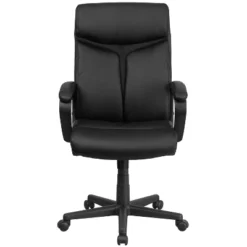 Flash Furniture Raya High Back Black LeatherSoft Executive Swivel Office Chair With Slight Mesh Accent And Arms 18 Flash Furniture Raya High Back Black LeatherSoft Executive Swivel Office Chair With Slight Mesh Accent And Arms -Flash Furniture GUEST a47b73d0 7aba 47a3 9198 7a70c8db5013