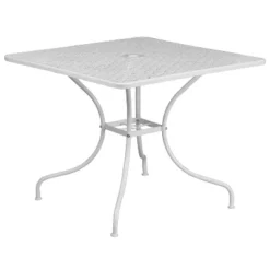 Flash Furniture Oia Commercial Grade 35.5" Square Indoor-Outdoor Steel Patio Table With Umbrella Hole -Flash Furniture GUEST a501d4dd cf78 48f8 b329 88554a1b716e