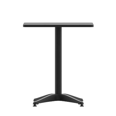 Flash Furniture Mellie 23.5'' Square Aluminum Indoor-Outdoor Table With Base 10 Flash Furniture Mellie 23.5'' Square Aluminum Indoor-Outdoor Table With Base - Image 8