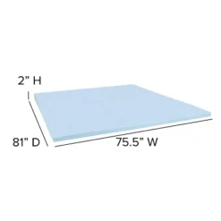 Flash Furniture 14 Inch Metal Platform Bed Frame With 10 Inch Pocket Spring Mattress In A Box And 2 Inch Cool Gel Memory Foam Topper -Flash Furniture GUEST a5e41ffb 8606 4cb4 9560 544cdd20dd38
