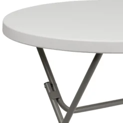 Flash Furniture 2.63-Foot Round Granite White Plastic Folding Table 14 Flash Furniture 2.63-Foot Round Granite White Plastic Folding Table -Flash Furniture GUEST a65f0471 9e71 4285 b147 8bbe8d7989cb