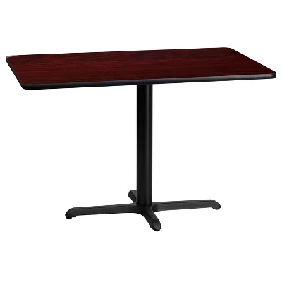 Flash Furniture 24'' X 42'' Rectangular Laminate Table Top With 23.5'' X 29.5'' Table Height Base 4 Flash Furniture 24'' X 42'' Rectangular Laminate Table Top With 23.5'' X 29.5'' Table Height Base - Image 2