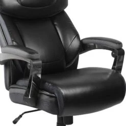 Flash Furniture HERCULES Series Big & Tall 500 Lb. Rated Black LeatherSoft Executive Swivel Ergonomic Office Chair With Adjustable Headrest -Flash Furniture GUEST a8b93f79 fc4c 4fba add3 cb2007018ce1