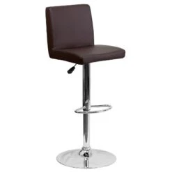 Flash Furniture Contemporary Vinyl Adjustable Height Barstool With Panel Back And Chrome Base -Flash Furniture GUEST a940ac3b b969 49ad 8f16 4e5507442193