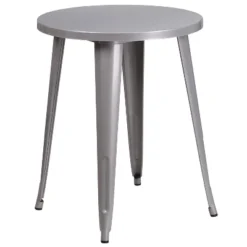 Flash Furniture Commercial Grade 24" Round Metal Indoor-Outdoor Table -Flash Furniture GUEST a975db80 33ce 404c b031 cbac98e87e66
