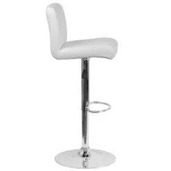 Flash Furniture Contemporary Vinyl Adjustable Height Barstool With Rolled Seat And Chrome Base -Flash Furniture GUEST a9e9ae30 72cb 41de a39a 356cbc9d11cf