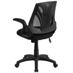 Flash Furniture Mid-Back Designer Black Mesh Swivel Task Office Chair With Open Arms -Flash Furniture GUEST aa6092cb 165b 4a0c ada1 eca220b2eebc
