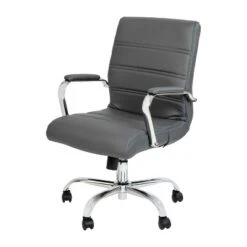 Flash Furniture Mid-Back Executive Swivel Office Chair With Metal Frame And Arms 35 Flash Furniture Mid-Back Executive Swivel Office Chair With Metal Frame And Arms -Flash Furniture GUEST ab29fc38 943e 4659 b25b f1671cf3de0e