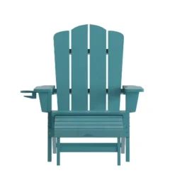 Flash Furniture Newport HDPE Adirondack Chair With Cup Holder And Pull Out Ottoman, All-Weather HDPE Indoor/Outdoor Lounge Chair 24 Flash Furniture Newport HDPE Adirondack Chair With Cup Holder And Pull Out Ottoman, All-Weather HDPE Indoor/Outdoor Lounge Chair -Flash Furniture GUEST aca4aa7d ef0f 43e6 ab48 75af2f0b75c6