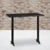 Flash Furniture 30'' X 48'' Rectangular Black Laminate Table Top With 5'' X 22'' Bar Height Table Bases 1 Flash Furniture 30'' X 48'' Rectangular Black Laminate Table Top With 5'' X 22'' Bar Height Table Bases -Flash Furniture GUEST acb0640e cdb2 4d91 92ec f46f9770c5c2