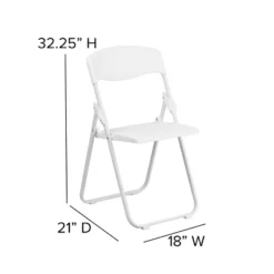 Flash Furniture 2 Pack HERCULES Series 500 Lb. Capacity Heavy Duty Plastic Folding Chair With Built-in Ganging Brackets -Flash Furniture GUEST adbbbe30 b9ac 4d0c b37f 483f5f817d73