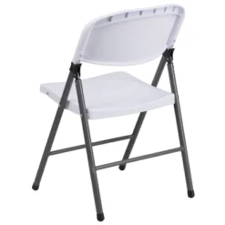 Flash Furniture 2 Pack HERCULES Series 330 Lb. Capacity Plastic Folding Chair With Charcoal Frame -Flash Furniture GUEST ae7f65ca eaf6 469e 9676 231cd0a78e26