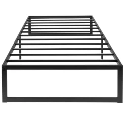Flash Furniture 14 Inch Metal Platform Bed Frame With 12 Inch Pocket Spring Mattress In A Box And 2 Inch Cool Gel Memory Foam Topper -Flash Furniture GUEST ae9aaca9 63f5 4a36 b706 0cd11235d434