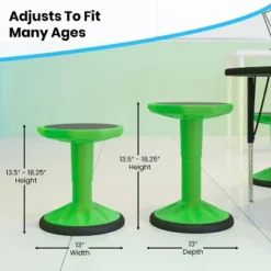 Flash Furniture Carter Adjustable Height Kids Flexible Active Stool For Classroom And Home With Non-Skid Bottom, 14" - 18" Seat Height 31 Flash Furniture Carter Adjustable Height Kids Flexible Active Stool For Classroom And Home With Non-Skid Bottom, 14" - 18" Seat Height -Flash Furniture GUEST aedbd643 0d3d 47e1 8442 a4ffab535f4c