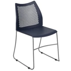 Flash Furniture HERCULES Series 661 Lb. Capacity Stack Chair With Air-Vent Back And Powder Coated Sled Base -Flash Furniture GUEST af362fe8 14c9 46d3 9609 ec7d051a3d7f