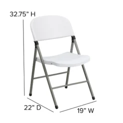 Flash Furniture HERCULES Series White Plastic Folding Chairs | Set Of 2 Lightweight Folding Chairs With Gray Frame 15 Flash Furniture HERCULES Series White Plastic Folding Chairs | Set Of 2 Lightweight Folding Chairs With Gray Frame -Flash Furniture GUEST aff5e1bf a551 49c6 9294 1947ffa3963f