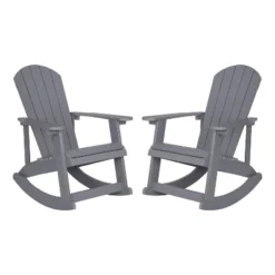 Flash Furniture Savannah All-Weather Poly Resin Wood Adirondack Rocking Chair With Rust Resistant Stainless Steel Hardware - Set Of 2 28 Flash Furniture Savannah All-Weather Poly Resin Wood Adirondack Rocking Chair With Rust Resistant Stainless Steel Hardware - Set Of 2 -Flash Furniture GUEST b09938f3 d303 4d0a 9c7a ec24a1a90866