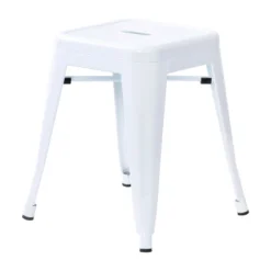 Flash Furniture 18" Table Height Stool, Stackable Backless Metal Indoor Dining Stool, Commercial Grade Restaurant Stool - Set Of 4 -Flash Furniture GUEST b0fef006 b8d5 44d1 ab33 175943021881