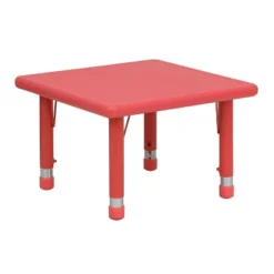 Flash Furniture 24" Square Plastic Height Adjustable Activity Table -Flash Furniture GUEST b21074ac b323 40e1 8336 f944973aa713