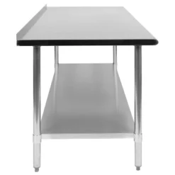 Flash Furniture Stainless Steel 18 Gauge Prep And Work Table With 1.5" Backsplash And Undershelf, NSF 18 Flash Furniture Stainless Steel 18 Gauge Prep And Work Table With 1.5" Backsplash And Undershelf, NSF -Flash Furniture GUEST b21814c9 52f0 4f06 a110 5618cedd78f6