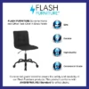 Flash Furniture Sorrento Home And Office Armless Task Office Chair With Tufted Back/Seat -Flash Furniture GUEST b2417cd8 8f28 4e83 8d90 93943f1015b7