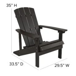 Flash Furniture 3 Piece Charlestown Poly Resin Wood Adirondack Chair Set With Fire Pit - Star And Moon Fire Pit With Mesh Cover -Flash Furniture GUEST b2e274fc 78e4 469d a7c0 4dfa8e5c8e4c
