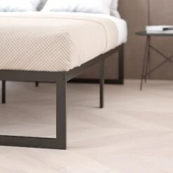 Flash Furniture 14 Inch Metal Platform Bed Frame - No Box Spring Needed With Steel Slat Support And Quick Lock Functionality -Flash Furniture GUEST b3bb668f 16e1 48da 9765 0692e77dab03