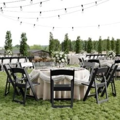 Flash Furniture 2 Pack HERCULES Series 800 Lb. Capacity Resin Folding Chair With Slatted Seat -Flash Furniture GUEST b483f149 3c35 4901 9069 1bb124cb907a