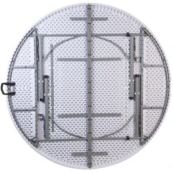 Flash Furniture 5.89-Foot Round Bi-Fold Granite White Plastic Banquet And Event Folding Table With Carrying Handle -Flash Furniture GUEST b4f1ba8e c623 4acb 940e 891fcfa82bdf
