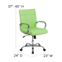 Flash Furniture Mid-Back Vinyl Executive Swivel Office Chair With Chrome Base And Arms -Flash Furniture GUEST b58201e6 19ed 4bcf a0e3 c0e78fdbbdc4
