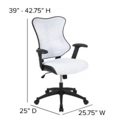 Flash Furniture High Back Designer Mesh Executive Swivel Ergonomic Office Chair With Adjustable Arms -Flash Furniture GUEST b5dcd503 117c 4452 be29 5975f8e2f5c2