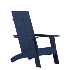 Flash Furniture Sawyer Modern All-Weather Poly Resin Wood Adirondack Chair -Flash Furniture GUEST b756ed21 395b 4b20 b3cd a2655706ee78