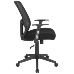 Flash Furniture Salerno Series High Back Black Mesh Office Chair With Arms -Flash Furniture GUEST b82dd375 72a3 4589 9ce4 d2d0f05fffff