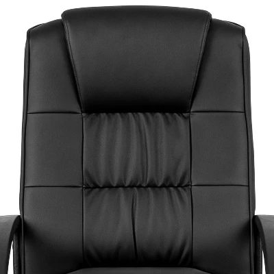 Flash Furniture Biscayne Flash Fundamentals High Back Black LeatherSoft-Padded Task Office Chair With Arms 9 Flash Furniture Biscayne Flash Fundamentals High Back Black LeatherSoft-Padded Task Office Chair With Arms - Image 7