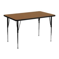 Flash Furniture 30''W X 48''L Rectangular Thermal Laminate Activity Table - Standard Height Adjustable Legs -Flash Furniture GUEST b9b12101 4bf7 471e b72e 7b8290a10baa