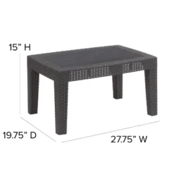 Flash Furniture Rattan Coffee Table -Flash Furniture GUEST bb1efa48 b7aa 46e7 853c de11ad15a5e7