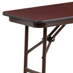 Flash Furniture 5-Foot Mahogany Melamine Laminate Folding Training Table -Flash Furniture GUEST bb6aeafd ab9f 44b9 b8dc edff851e7832