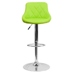 Flash Furniture Contemporary Vinyl Bucket Seat Adjustable Height Barstool With Diamond Pattern Back And Chrome Base -Flash Furniture GUEST bb842683 7600 450f b613 77c3af850c84