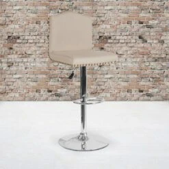 Flash Furniture Bellagio Contemporary Adjustable Height Crown Back Barstool With Accent Nail Trim 32 Flash Furniture Bellagio Contemporary Adjustable Height Crown Back Barstool With Accent Nail Trim -Flash Furniture GUEST bc579020 2fe7 438c bd20 ee538e5d8cd6