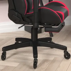 Flash Furniture X30 Gaming Chair Racing Computer Chair With Reclining Back, Slide-Out Footrest, And Transparent Roller Wheels -Flash Furniture GUEST bc920199 abce 4036 9818 2efc5a7b6ddb