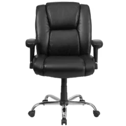 Flash Furniture HERCULES Series Big & Tall 400 Lb. Rated Black LeatherSoft Ergonomic Task Office Chair With Chrome Base And Adjustable Arms 18 Flash Furniture HERCULES Series Big & Tall 400 Lb. Rated Black LeatherSoft Ergonomic Task Office Chair With Chrome Base And Adjustable Arms -Flash Furniture GUEST befbeda8 7b9d 4a2f b8d2 d7544535feea