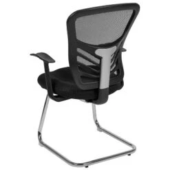 Flash Furniture Black Mesh Side Reception Chair With Chrome Sled Base -Flash Furniture GUEST c0a9f293 08e3 4f7a a0cc eb39e2d94ed4